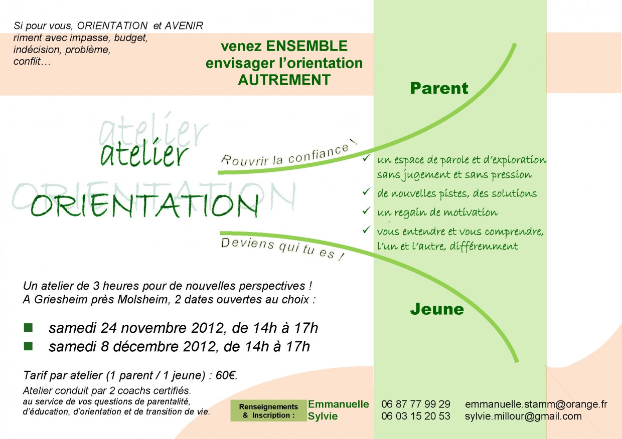 Affiche Atelier Orientation