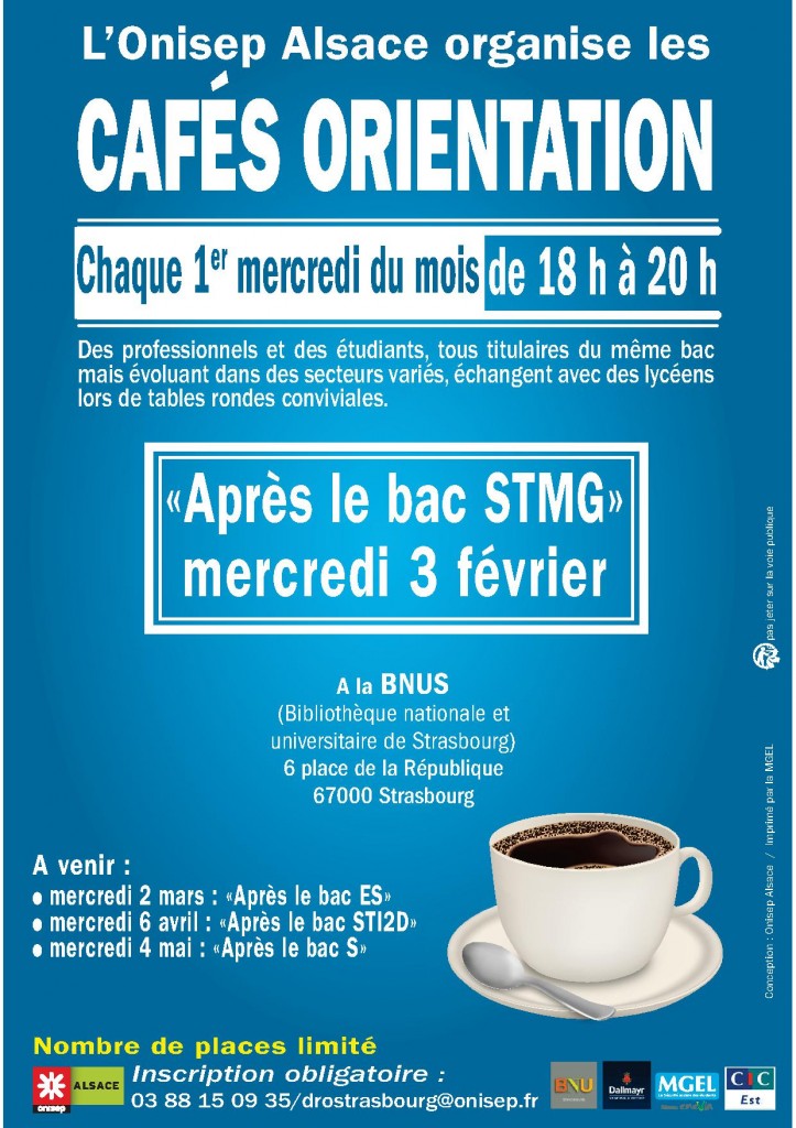 Affiche Cafés orientation STMG 2016