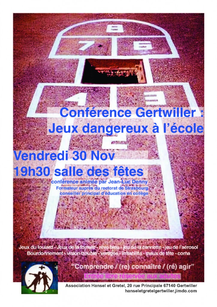 Affiche jeux dangereux